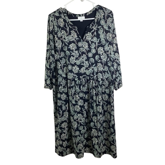 J. Jill Dresses & Skirts - J.jill Floral Women's Floral Print Midi Dress